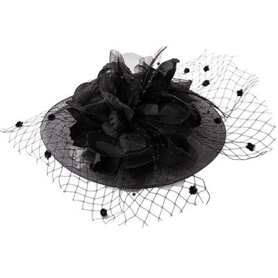 CDGTHYU Headdress Mesh Hairpin Bow Small Top Hat Hair Accessories Headband