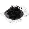 CDGTHYU Headdress Mesh Hairpin Bow Small Top Hat Hair Accessories Headband view 1