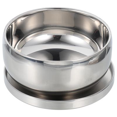 GOOHOCHY Stainless Steel Shaving Bowl with Lid, Large Capacity Men Home Use