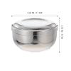 GOOHOCHY Stainless Steel Shaving Bowl with Lid, Large Capacity Men Home Use view 2