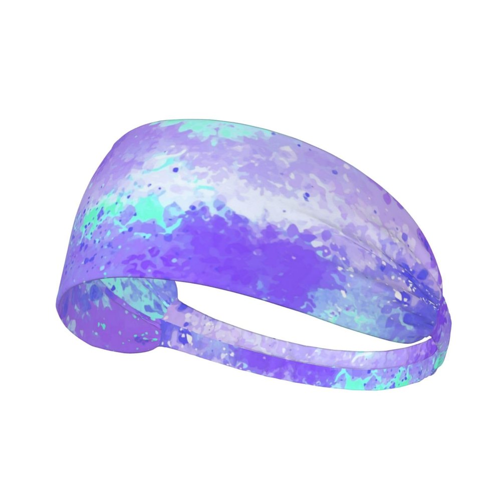 Sport Headbands for Women Men, Abstract Print Moisture Wicking Sweat Headbands, Suitable for Fitness Running Cycling Hiking Yoga Baseball 136