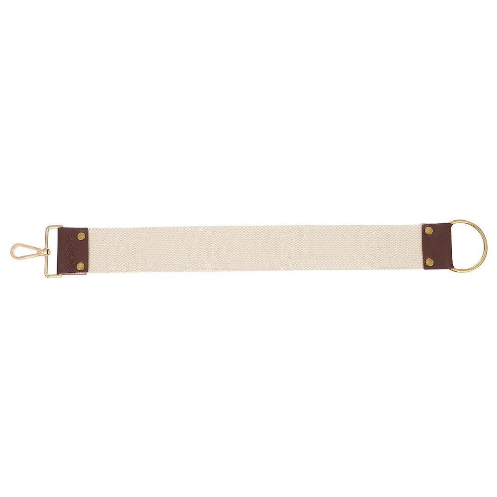 INOOMP Canvas Barber Razor Strop Sharpening Strap Double-layer Polishing Cloth for Straight Razors Professional Shaving Accessories for Barbers and Mens Grooming