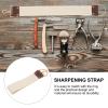 INOOMP Canvas Barber Razor Strop Sharpening Strap Double-layer Polishing Cloth for Straight Razors Professional Shaving Accessories for Barbers and Mens Grooming view 3