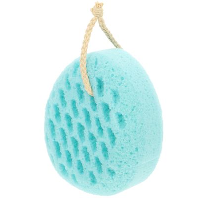 Abaodam Lovely Back Scrubber Sponge 1pcs Fruit Green Soft Bath Sponge with Bubble Foam for Shower Skin Exfoliation and Body Cleansing