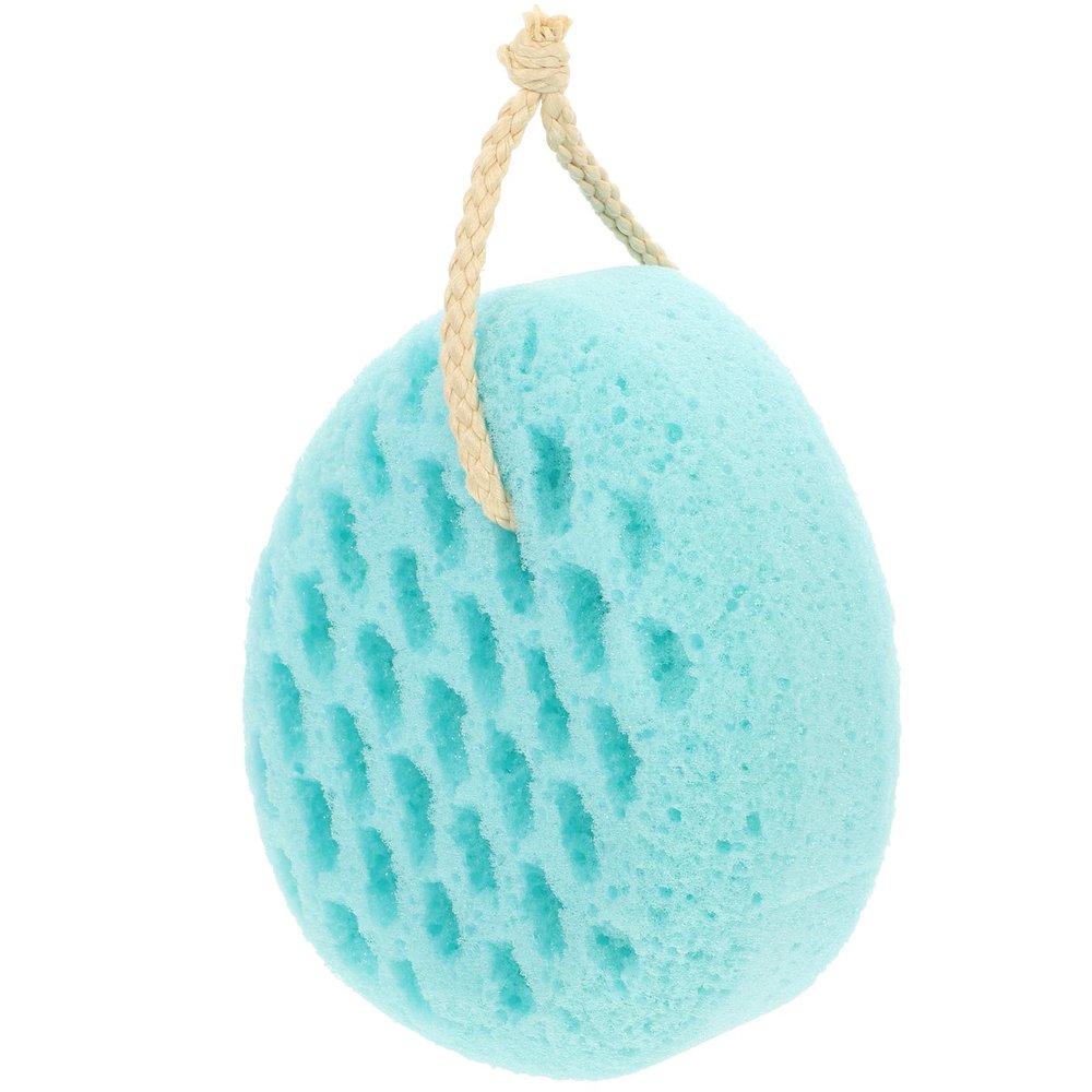 Abaodam Lovely Back Scrubber Sponge 1pcs Fruit Green Soft Bath Sponge with Bubble Foam for Shower Skin Exfoliation and Body Cleansing