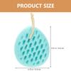 Abaodam Lovely Back Scrubber Sponge 1pcs Fruit Green Soft Bath Sponge with Bubble Foam for Shower Skin Exfoliation and Body Cleansing view 2