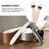 TOVINANNA Canvas Sharpening Strap Double-layer Barber Razor Strop Polishing Cloth for Straight Razor Shaving Accessories Professional Barber Use view 3