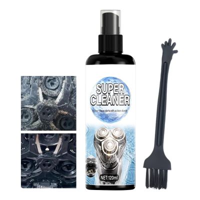 Shaver Cleaner 120ml Washing Care Spray for Shaver with Brush