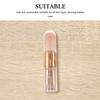HOMSFOU Portable 5-in-1 Retractable Makeup Brush Set Compact Travel Cosmetic Brushes with Silicone Concealer Eyeshadow Blush and Contour for Women view 3
