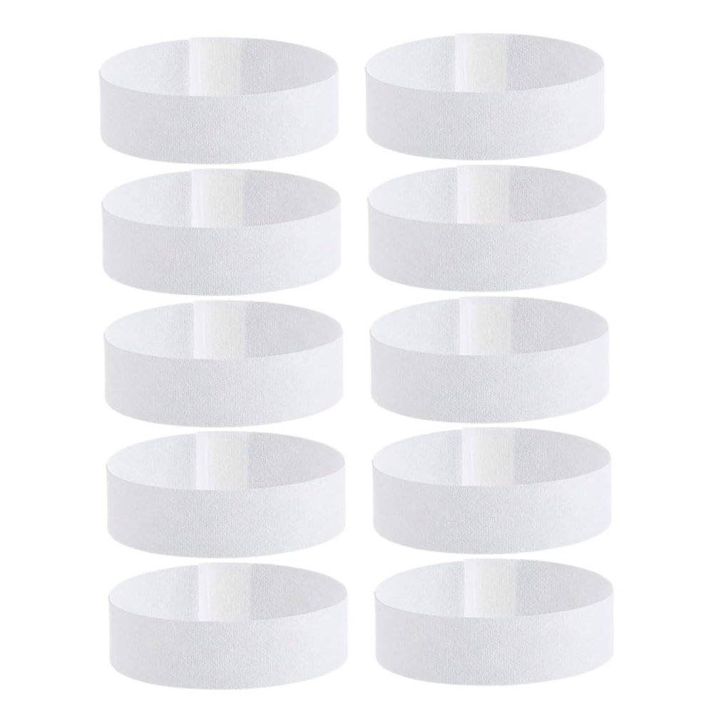 ULTECHNOVO 50pcs Disposable Stretch Facial Headbands for Women Elastic Spa Hairbands with Adjustable Tape Non-woven Skincare Accessories for Spa and Beauty Treatments