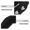 IWOWHERO Pearl Knotted Headband with Heart Beads for Women, Wide Twisted Hairband, Black Jeweled Hair Accessory for Daily Wear and Special Occasions view 3