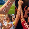 11 Sheets- Canada flag Temporary Tattoos Waterproof for World Cup Adults Kids,Canada Flag Temporary Tattoos Face Body Art Stickers for Football Fans Sports Events Festival Party Supplies view 4