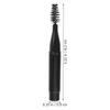 Healifty 3pcs Mini Eyebrow Wand and Eyelash Brush Set with Cap, Black Short Handle Eye Brow Brush Comb for Precision Grooming and Makeup Application view 2