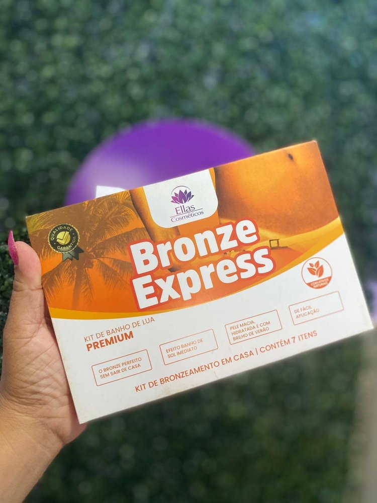 Kit Banho De Lua - Ba-baloo, Brazilian Bronze Express Premium At-Home Hair bleach kit, sun bath & tan. Contains 7 Items.