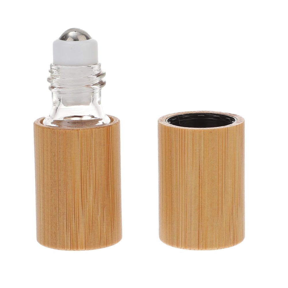 Abaodam Wood Essential Oil Roller Bottle 10ml Leak Proof Travel Roll