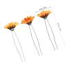 COOPHYA Sunflower Hair Clips 15pcs Set DIY Flower Hair Pins for School Party Styling view 2