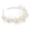 POPETPOP Floral Headband for Women Bride Hair Accessory Bridal Flower Hairband Wedding Party Headwrap view 1