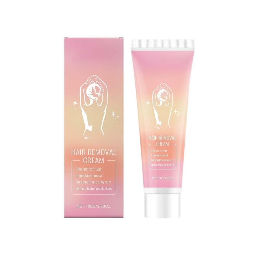 Hair Removal Cream, Gentle For Sensitive Skin, Soothing & Easy To Use, 5-10 Mins Fast Hair Removal For Legs Arms Bikini Line(1pcs)