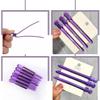 FAVOMOTO 12pcs Purple Salon Hair Sectioning Clips Hairdressing Styling Barrettes for Professional Hair Partitioning and Wave Setting view 3
