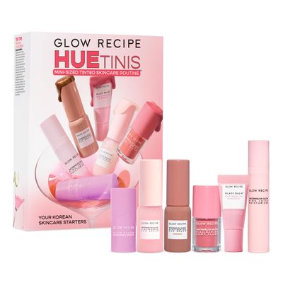 Glow Recipe HueTinis Mini Tinted Skincare Routine, 6-Piece Set