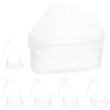 Mipcase 6pcs Triangle Makeup Sponge Holder Case, Powder Puff Storage Boxes for Travel, Portable Makeup Sponge Organizer for Cosmetic Blending and Face Application view 1