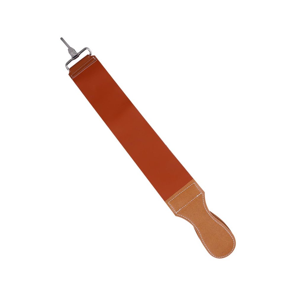 Didiseaon Leather Razor Strop Dual Straps Barber Sharpening Cloth Cowhide Straight Razor Strop for Men's Shaving Accessories