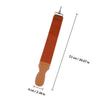 HAKIDZEL Leather and Canvas Razor Sharpening Strap Double-layer Strop with Hanging Buckle for Straight Razor Barber Use view 2