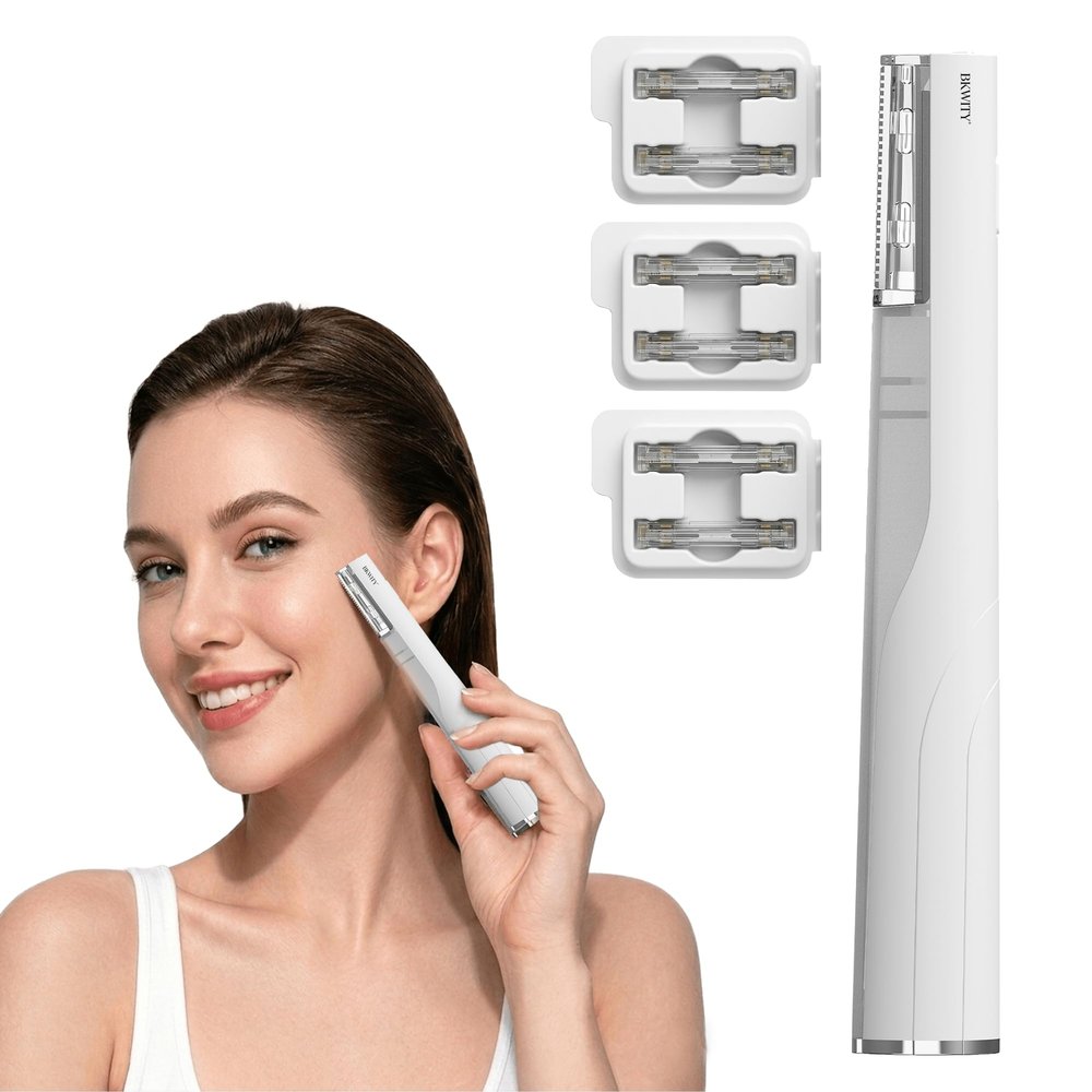Bkwity Sonic Dermaplane Razor for Women Facial Hair & Peach Fuzz Remover