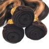 Fridnae P1B30 Bundle Honey Brown Body Wave Human Hair Bundles 22 24 26 Inch view 4
