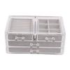 Abaodam Xmas Three Layer Four Drawer Plastic Cosmetic Storage Case view 1