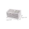 Abaodam Xmas Three Layer Four Drawer Plastic Cosmetic Storage Case view 2