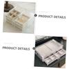 Abaodam Xmas Three Layer Four Drawer Plastic Cosmetic Storage Case view 3