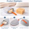 10 Pack Sandwich Bubble Mesh Soap Saver Bags, Dual Texture Exfoliating Soap Pouch for Bar Soap, Mesh Soap Pocket Holder for Bath & Shower, Grey view 3