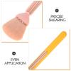 DONFAMDS 2pcs Flower Shaped Makeup Brush Set with Long Handles Blush Brush for Cheeks and Highlighter Concealer for Travel and Daily Use view 3