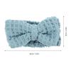 LOORGVEL Bow Headband for Women Soft Elastic Makeup Spa Hairband Non-slip Skincare Head Wrap for Face Washing and Shower view 2