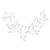 VICASKY Crystal Flower Bridal Headband Pearls and Rhinestones Handmade Wedding Hair Vine Hair Accessories for Brides and Bridesmaids for Wedding Day view 1