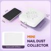 Nail Dust Collector Tech - Mini Nail Fan Dust Collector with 10 Filters view 2