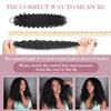 DonsiRol Human Crochet Hair for Black Women Water Wavy Human Hair Crochet Bundles 18 inch 50g Knotless Pre-Separated Feather Crochet Human Hair Invisible Crochet Hair Exrensions Natural Black view 3
