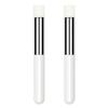 CHICAMPERA 2 Pcs Mini Concealer Brush and Lip Smudge Brush Set, Small round Head Lipstick Blending Tools for Women Makeup Application view 1
