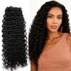 Deep Curly Crochet Human Hair Extensions 30inch 100gKnotless Pre-Separated Feather Crochet Raw Hair for Micro Link Pre Looped Braids Twist view 1