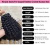 Deep Curly Crochet Human Hair Extensions 30inch 100gKnotless Pre-Separated Feather Crochet Raw Hair for Micro Link Pre Looped Braids Twist view 4