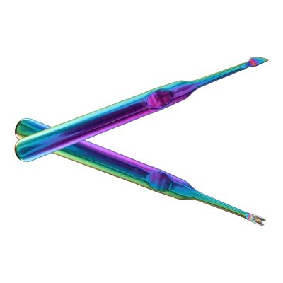 TOGEVAL Stainless Steel Cuticle Pusher and Trimmer Set, Compact Double-ended Nail Care Tools for Manicure and Pedicure, Professional Cuticle Cleaning Remover for Fingernails and Toenails