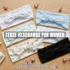 TERSE Boho Headbands for Women Trendy Floral Prints Y2k Aesthetic Hair Accessories: 6 Packs Cute Bow Head Bands for Women's Hair, Fashion Hairbands Wide Headwraps with Bows view 2