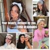 TERSE Boho Headbands for Women Trendy Floral Prints Y2k Aesthetic Hair Accessories: 6 Packs Cute Bow Head Bands for Women's Hair, Fashion Hairbands Wide Headwraps with Bows view 3