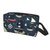 DRTGEDS Nautical Sailing Pirate Theme Printed Travel Storage Pouch, Double Sided Large Bag For Clothes And Personal Accessories view 2
