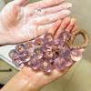 Grape Soaps on A Rope, Personalized Original Handmade Crystal Grapes Cluster Shaped Soaps, Fruit Shaped Hanging Vegan Soap on A Rope, DIY Home Decor and Gift Choice for Washing Hands (Red) view 2