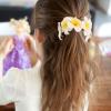 Homoyoyo Plumeria Flower Hair Tie Hawaiian Flower Hair Scrunchie Ponytail Holder for Women Lightweight Accessories for Beach Vacations Festivals Parties Spring Outfits 4.33 X 4.33 X 1.18 in view 3