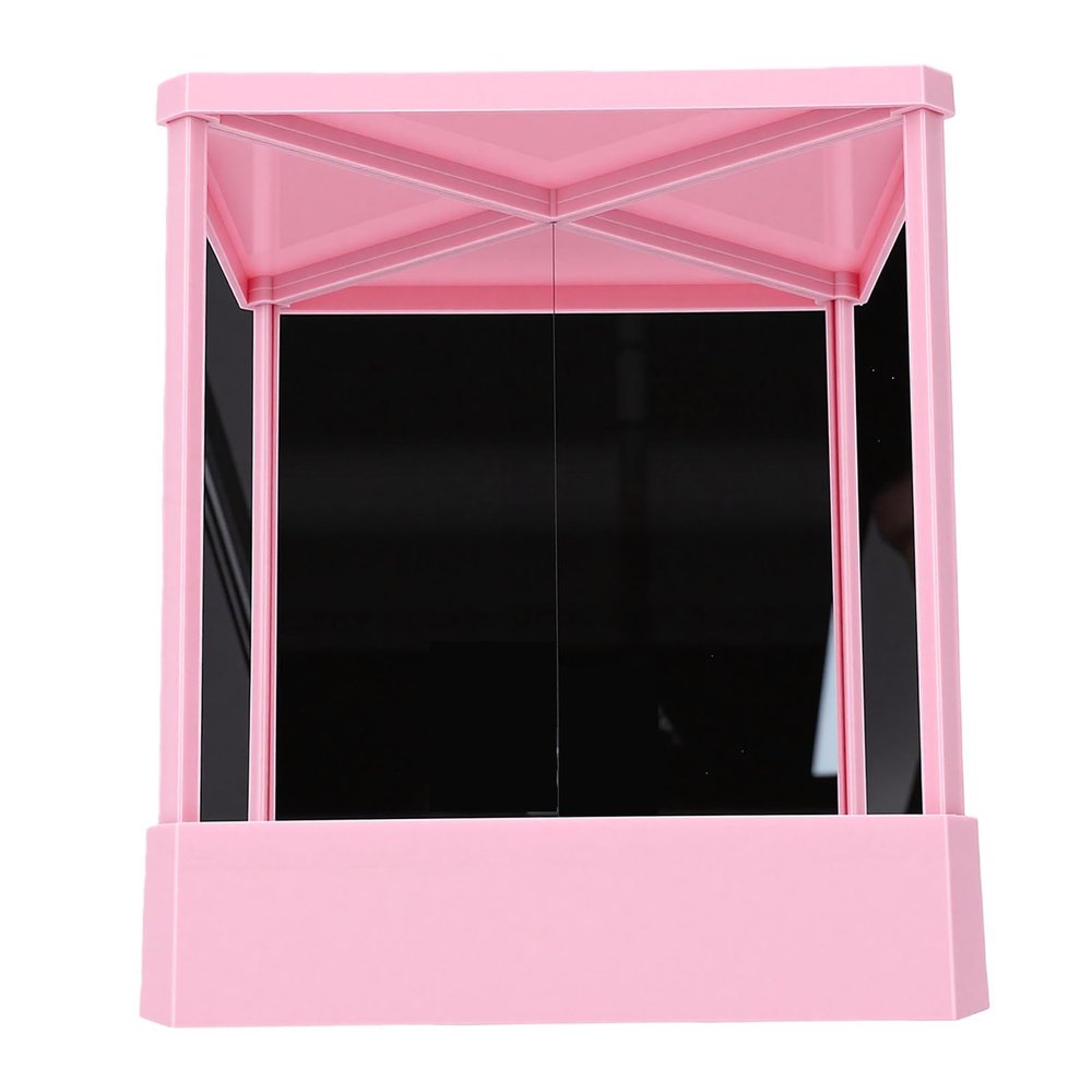 True Reflection Makeup Inverted Mirror for Precision Grooming, Ideal for Home and Professional Use (Pink Large Size)