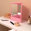 True Reflection Makeup Inverted Mirror for Precision Grooming, Ideal for Home and Professional Use (Pink Large Size) view 2