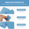 Balacoo 50pcs Mini Blue Sponge Nail Buffer Blocks Double-Sided Nail Files Manicure Polishing Tool for Natural Home and Salon Use view 3